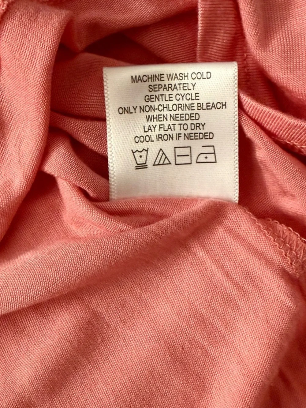 Olivia Sky Coral Scoop Neck 3/4 Sleeve Top - Picture 7 of 8